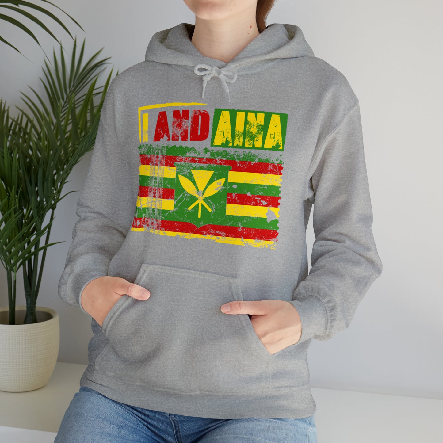 "I AND AINA NOT FOR SALE!" Hooded Sweatshirt by SHAKA MAKA