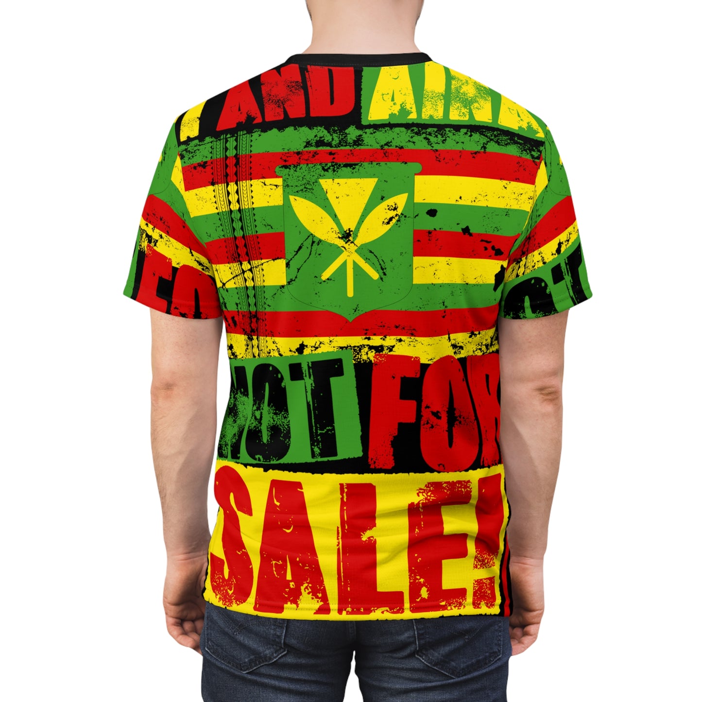 " I and Aina Not For Sale!" All Over Print Unisex Tee by SHAKAMAKA