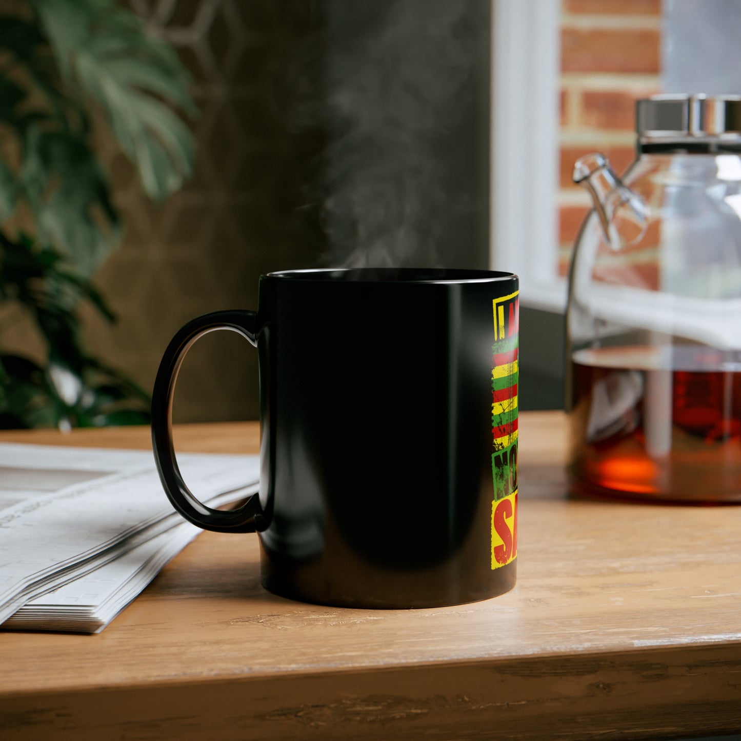 "I AND AINA NOT FOR SALE!" 11oz Black Mug by SHAKA MAKA