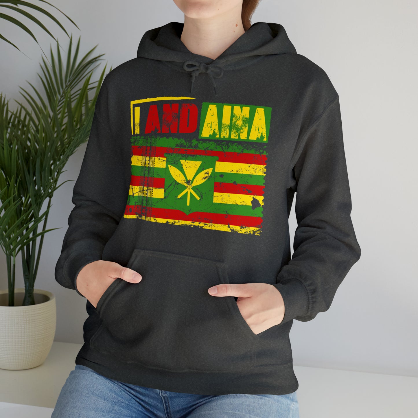 "I AND AINA NOT FOR SALE!" Hooded Sweatshirt by SHAKA MAKA