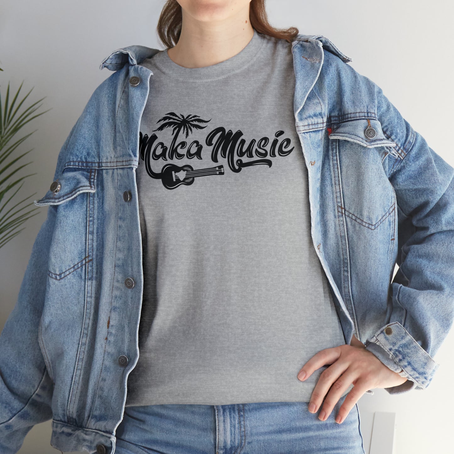 "Maka Music" Heavy Cotton Tee by SHAKA MAKA