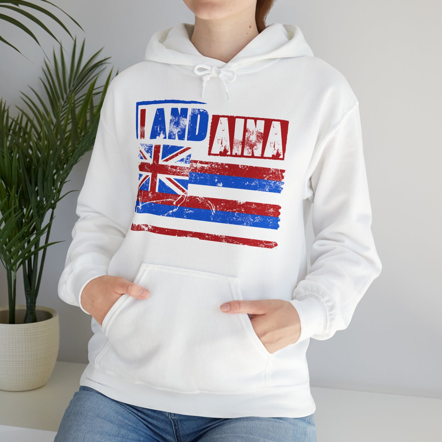 I AND AINA NOT FOR SALE!" Hooded Sweatshirt by SHAKA MAKA