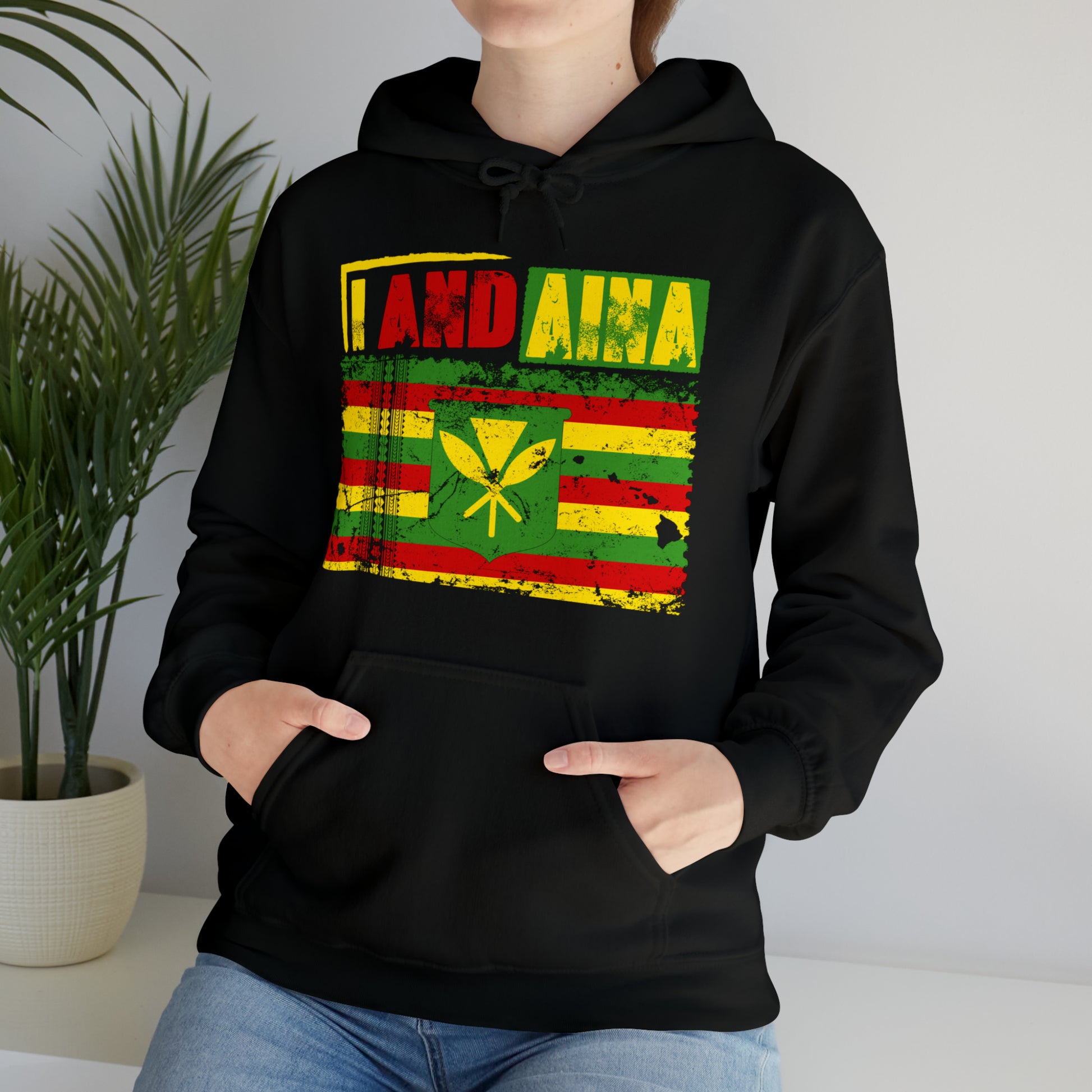 "I AND AINA NOT FOR SALE!" Hooded Sweatshirt by SHAKA MAKA