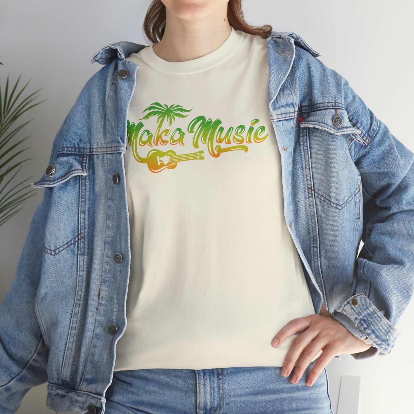 MAKA MUSIC Unisex Heavy Cotton Tee by SHAKAMAKA