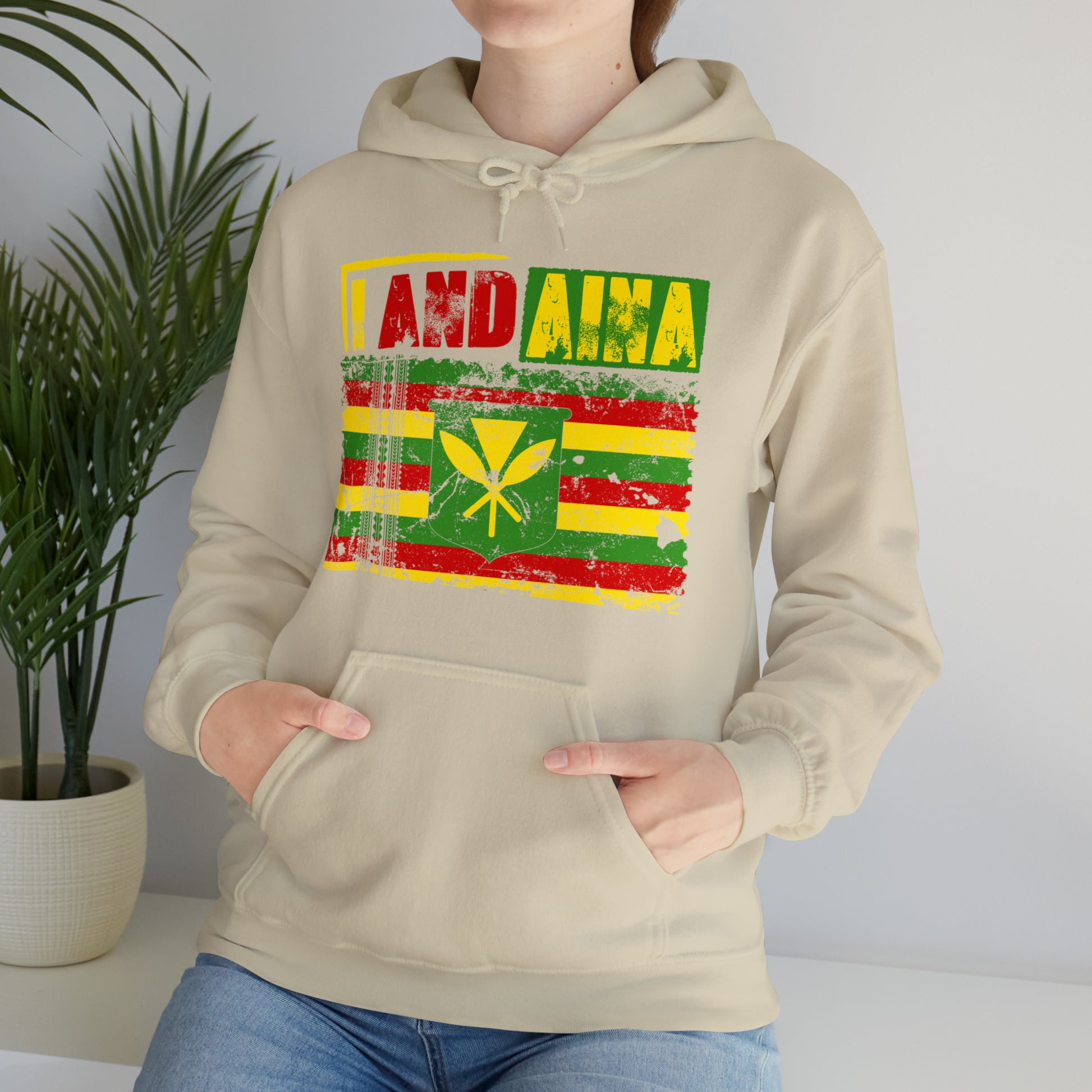 "I AND AINA NOT FOR SALE!" Hooded Sweatshirt by SHAKA MAKA