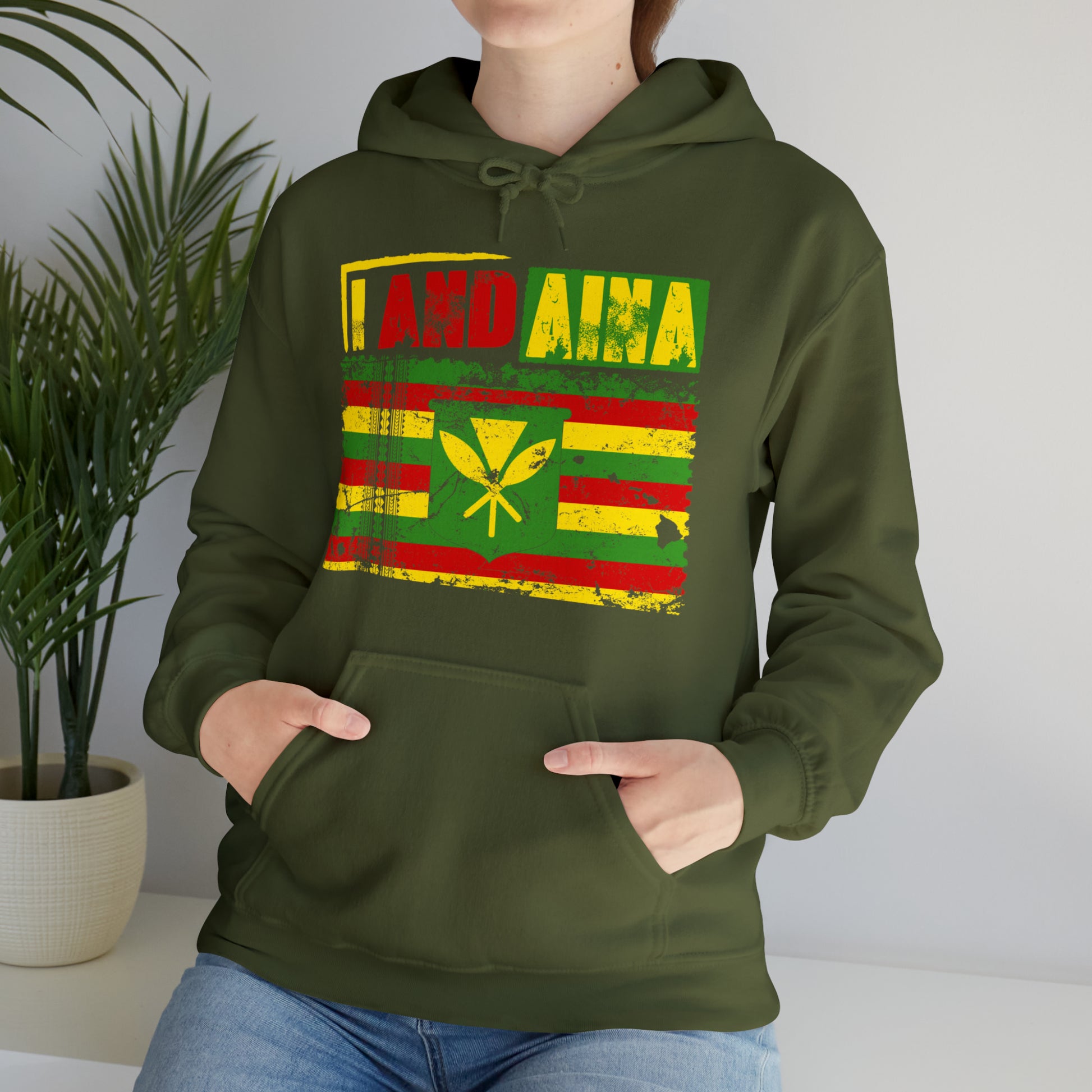 "I AND AINA NOT FOR SALE!" Hooded Sweatshirt by SHAKA MAKA