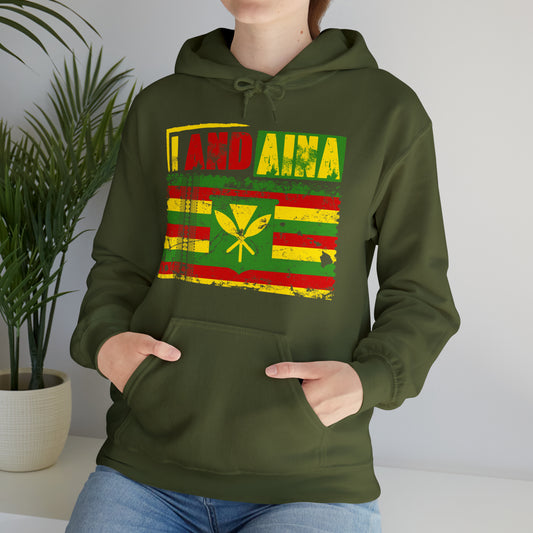 "I AND AINA NOT FOR SALE!" Hooded Sweatshirt by SHAKA MAKA