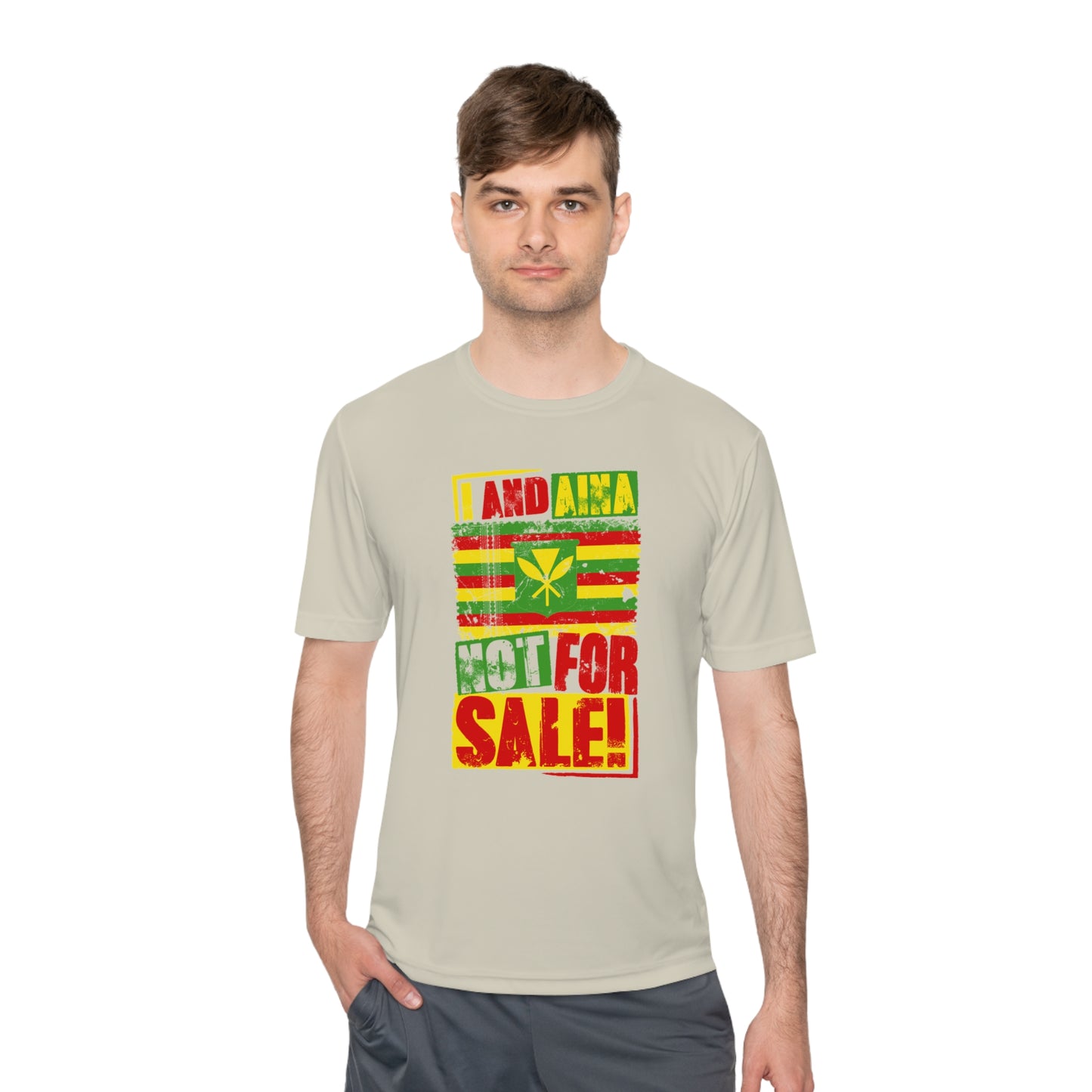 "I AND AINA NOT FOR SALE!" Moisture Wicking Tee by SHAKA MAKA