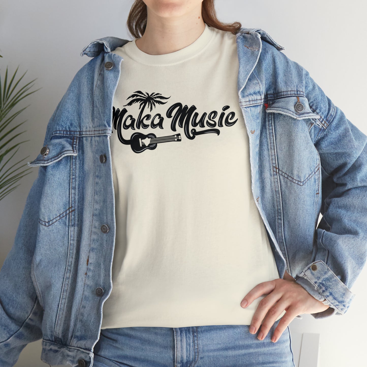 "Maka Music" Heavy Cotton Tee by SHAKA MAKA