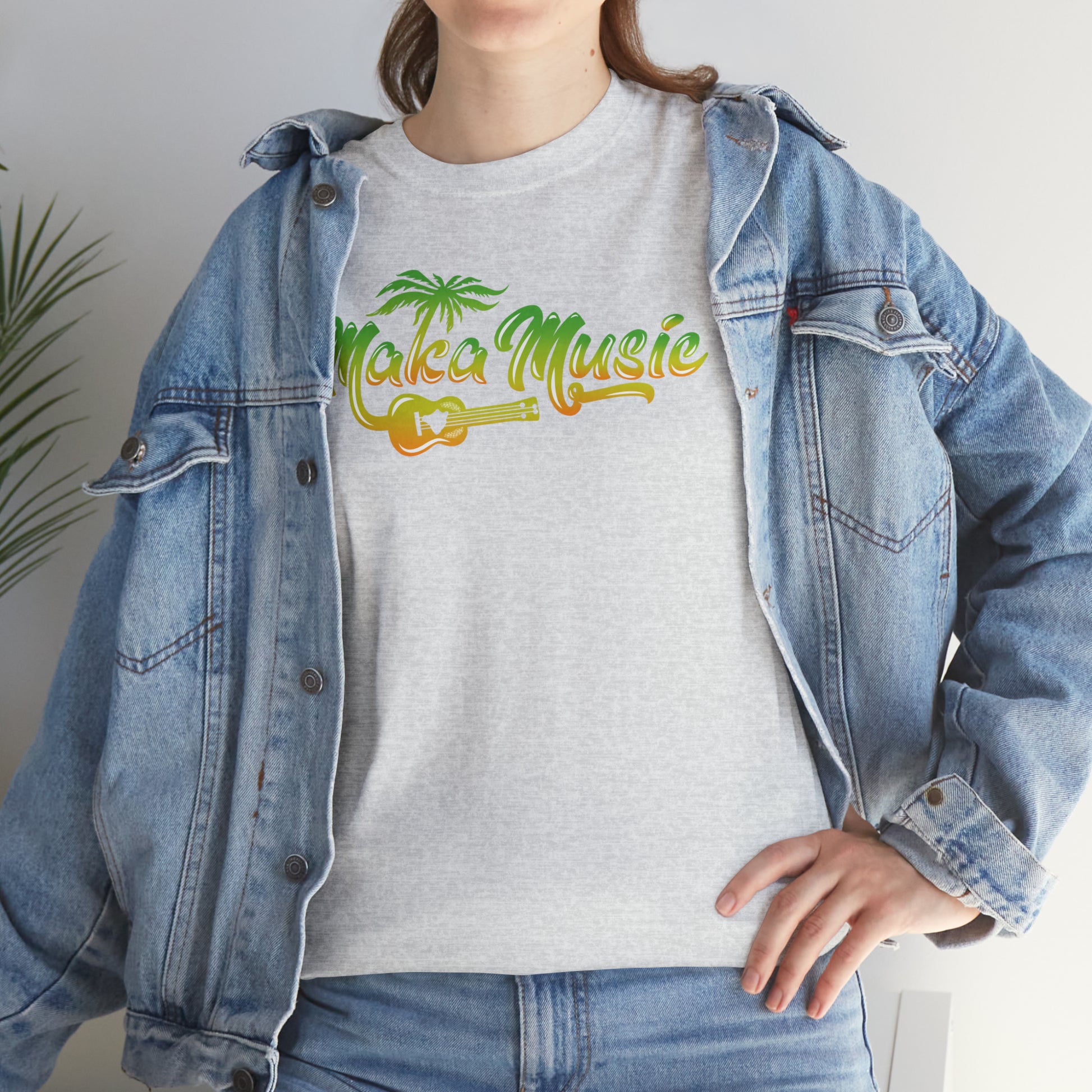 MAKA MUSIC Unisex Heavy Cotton Tee by SHAKAMAKA