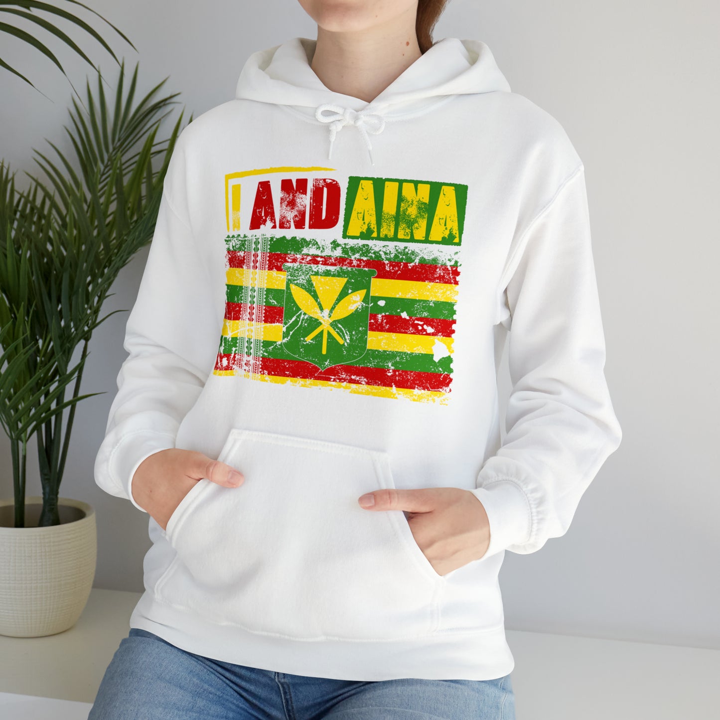 "I AND AINA NOT FOR SALE!" Hooded Sweatshirt by SHAKA MAKA